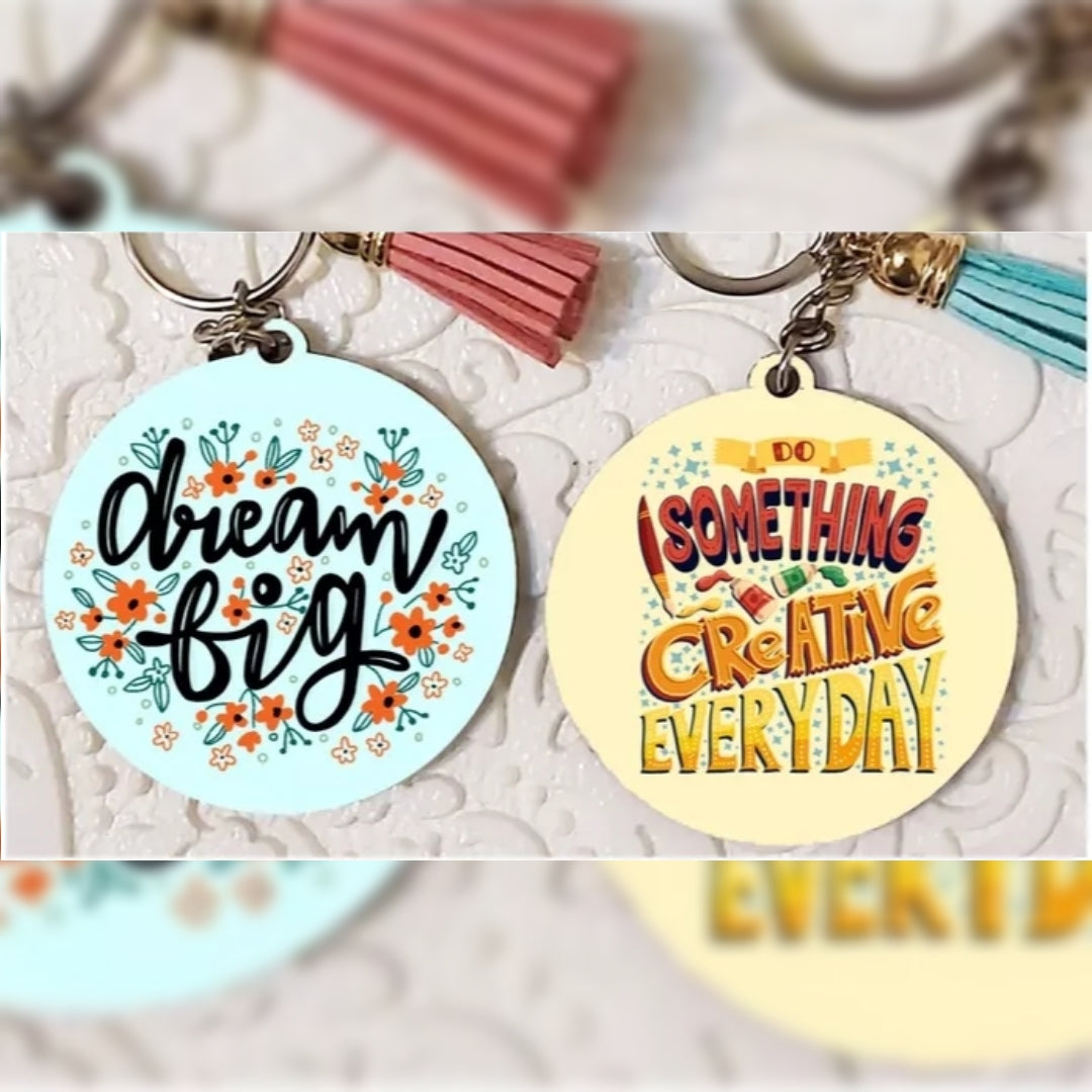 MDF Tag Keychain and Keyring