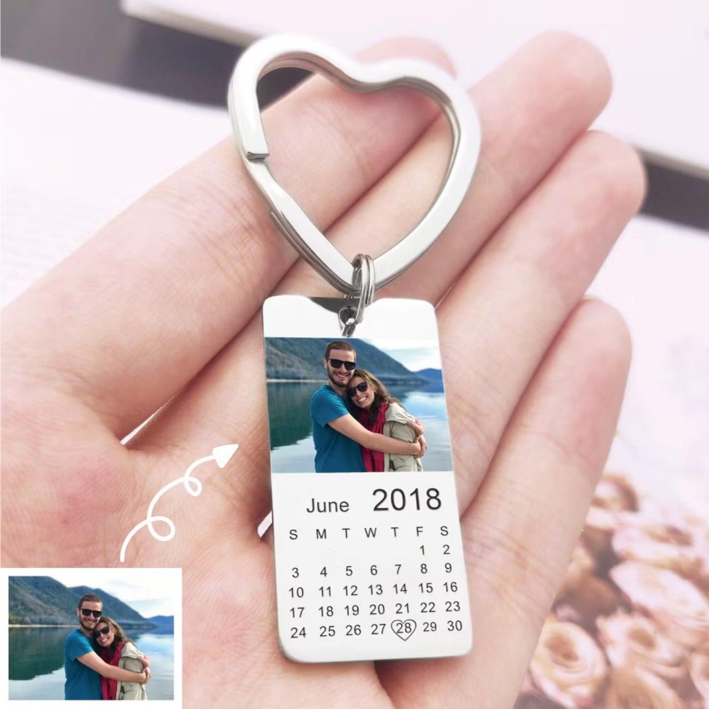Stainless Steel Image and Calendar Locket