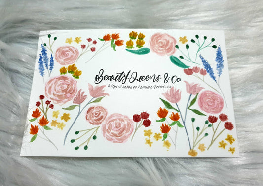 Calligraphy Postcard & Flipcard