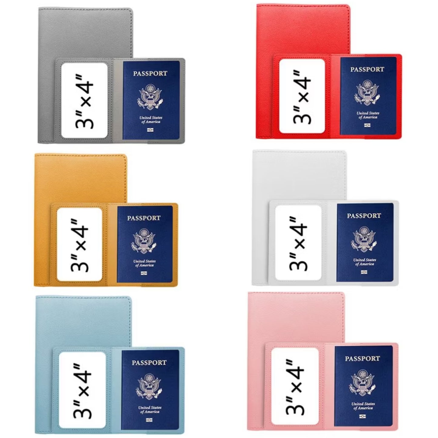 PU Passport Cover Holder