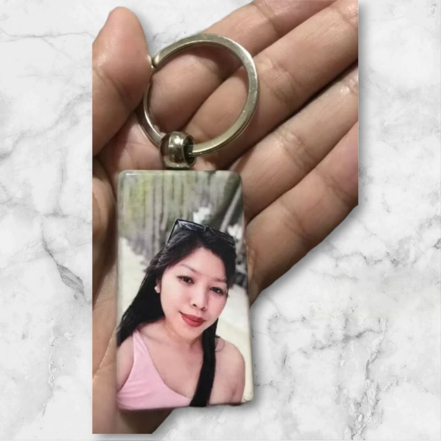 Wooden Keychain and Keyring