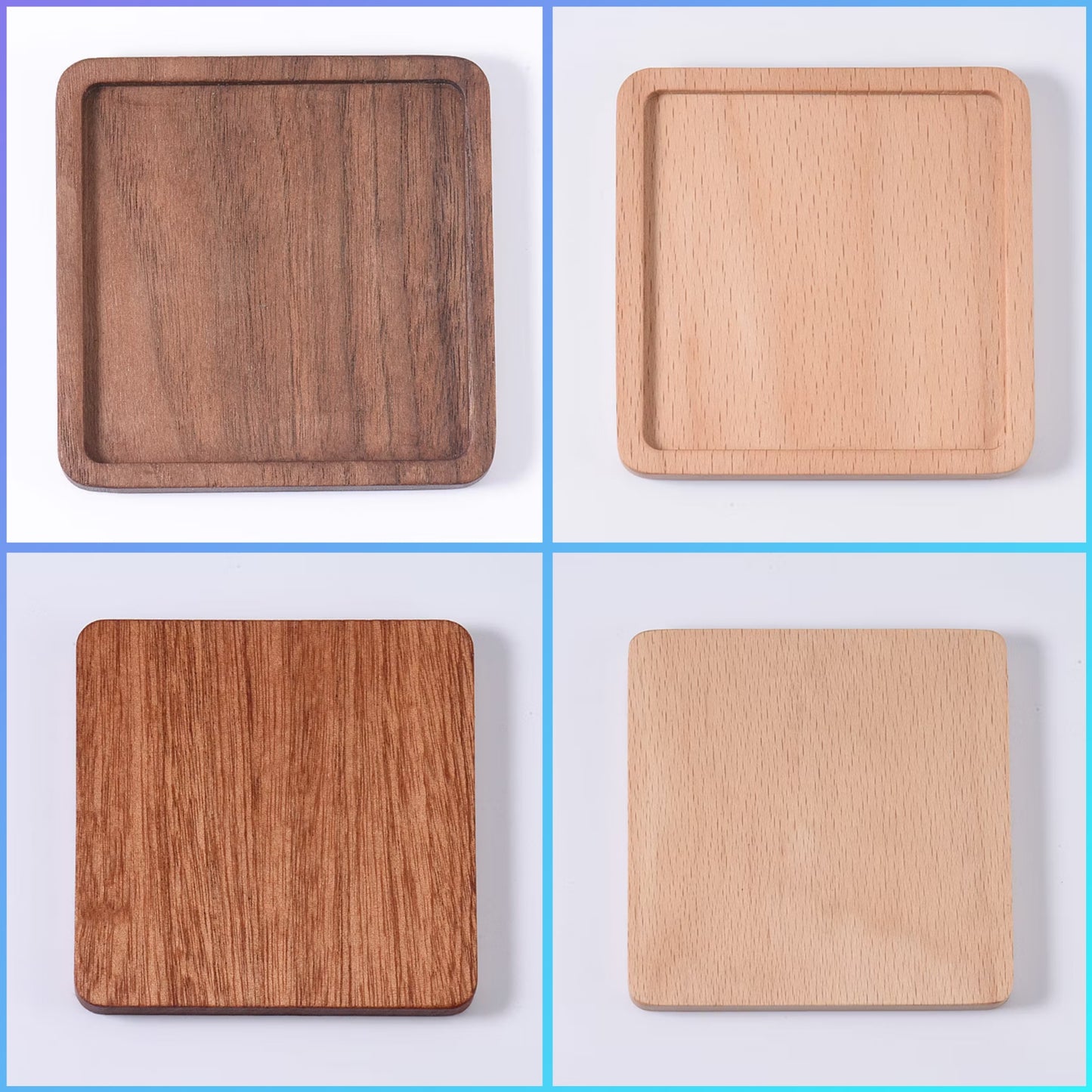 Wooden Coaster and Spoon